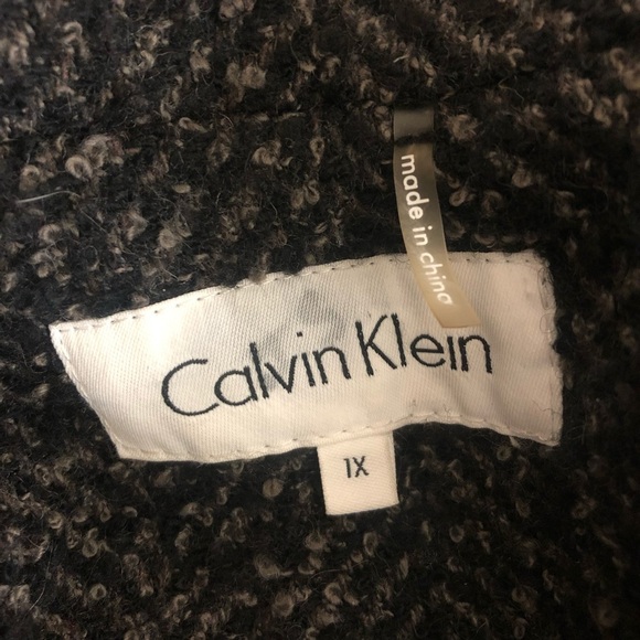 Calvin Klein brown coat with wool size 1X - Picture 9 of 14